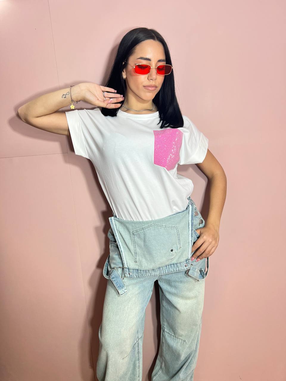 T-shirt Tasca Pink