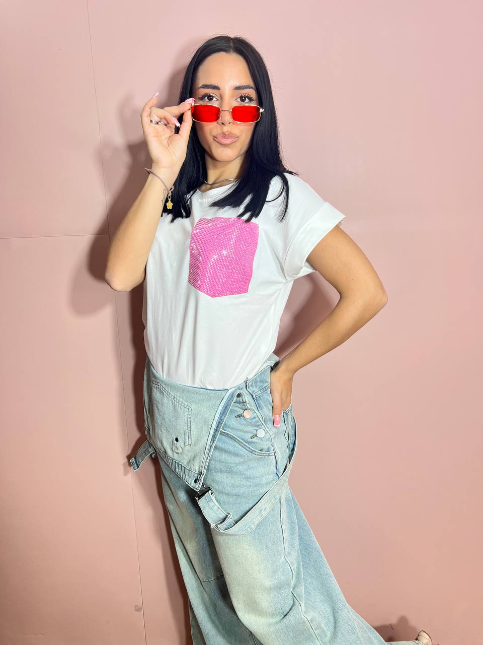 T-shirt Tasca Pink