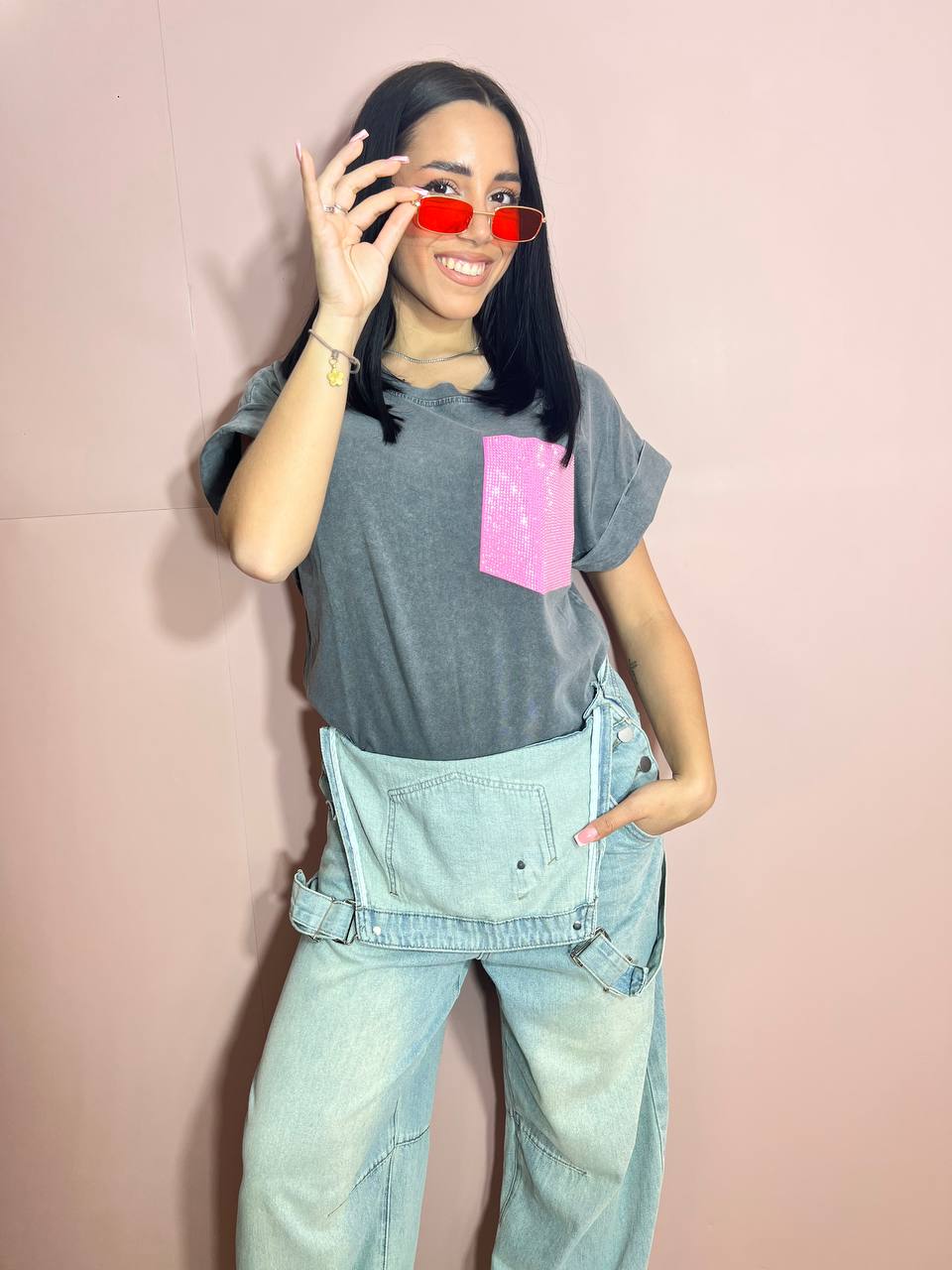 T-shirt Tasca Pink