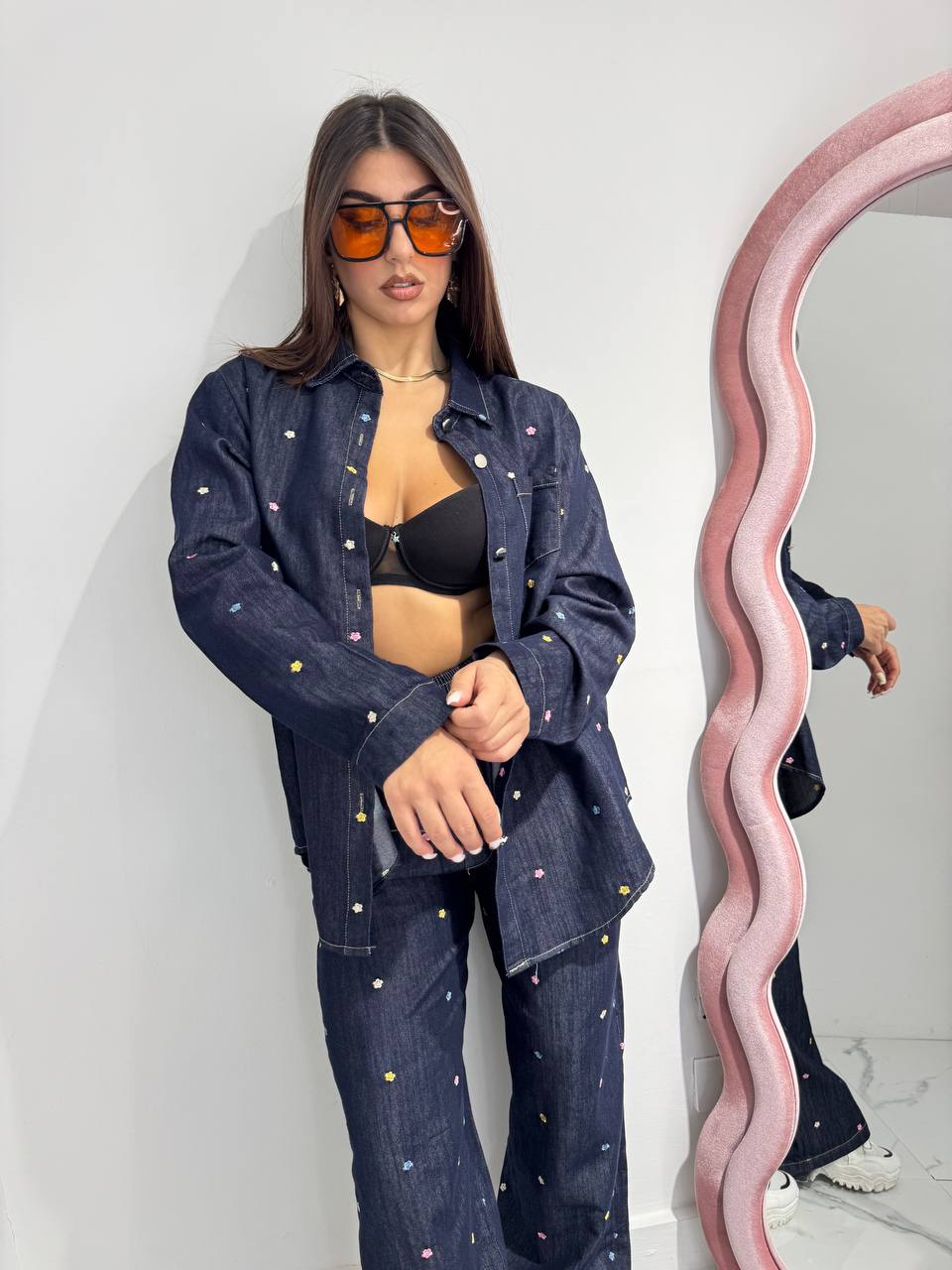 Coordinato Denim Flower