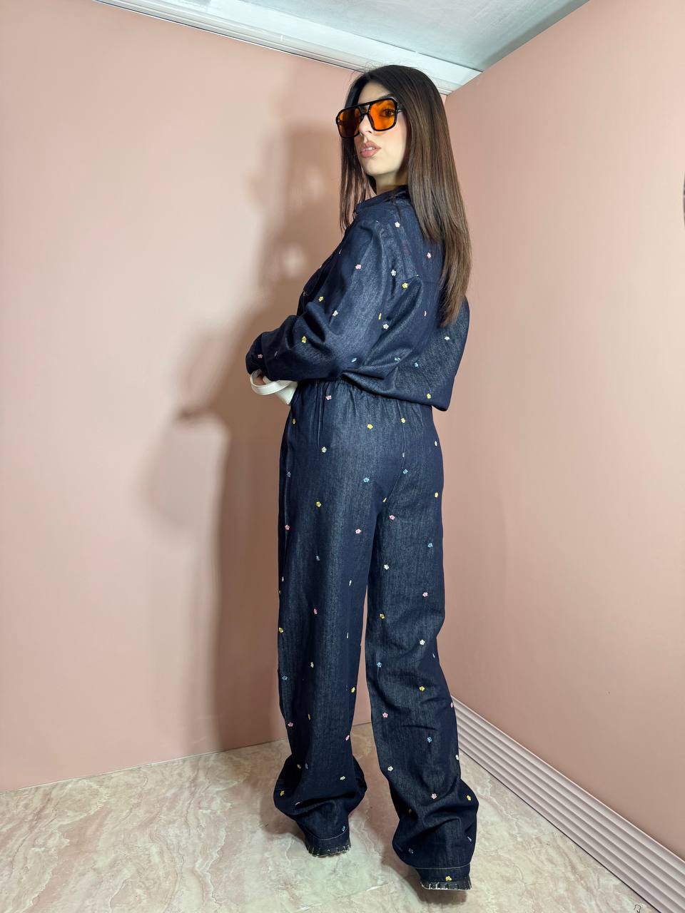 Coordinato Denim Flower