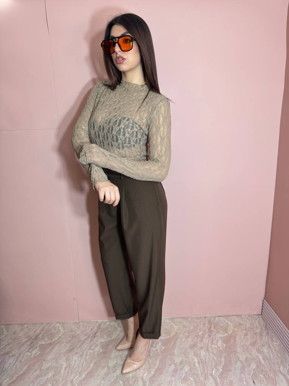 Maglia Body Macramè