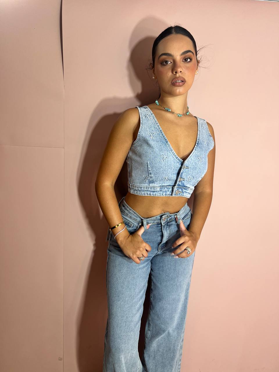 Top Mini Denim
