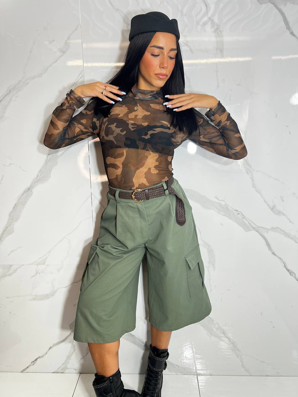Maglia Body Velata Mimetic