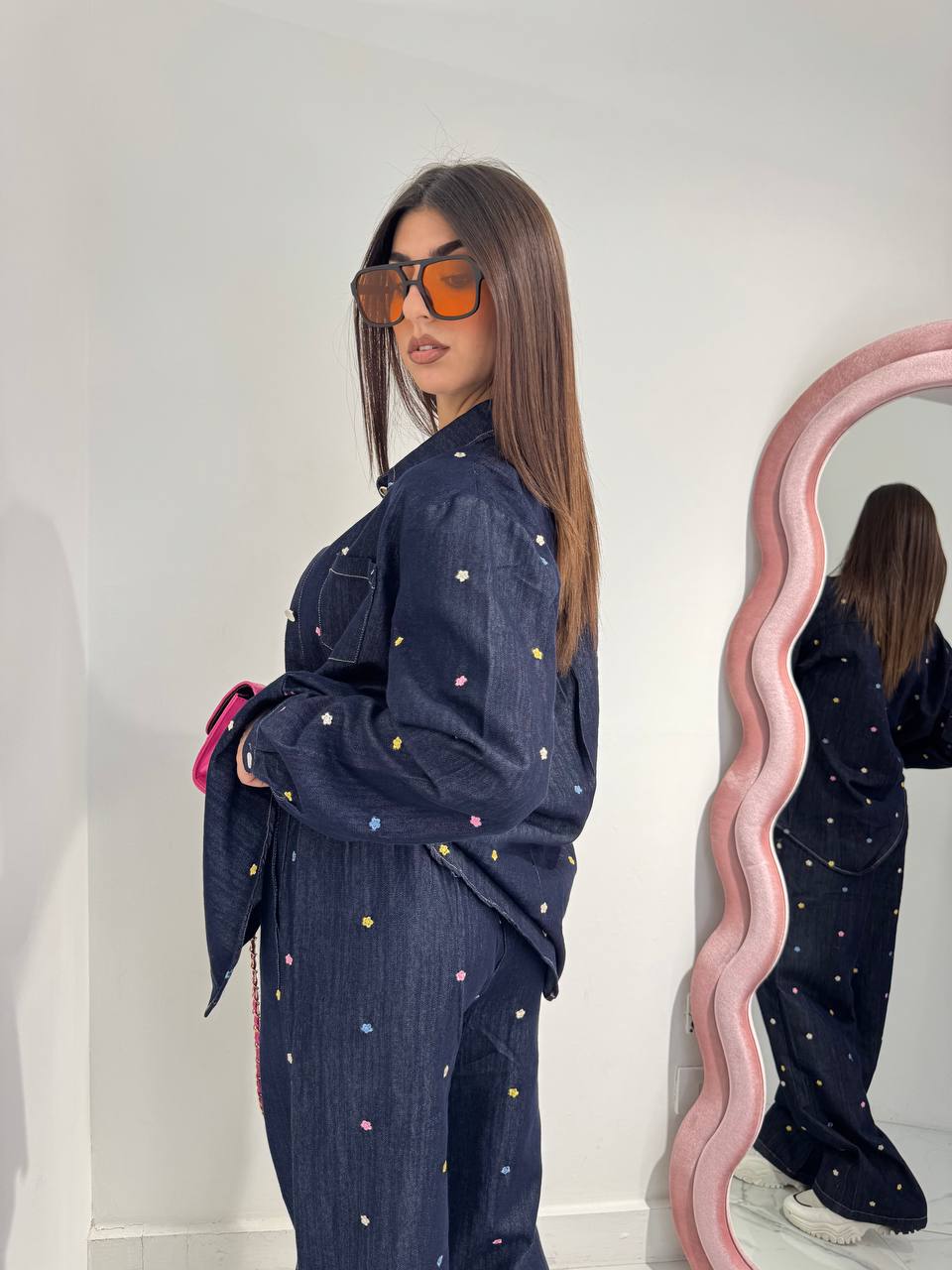 Coordinato Denim Flower