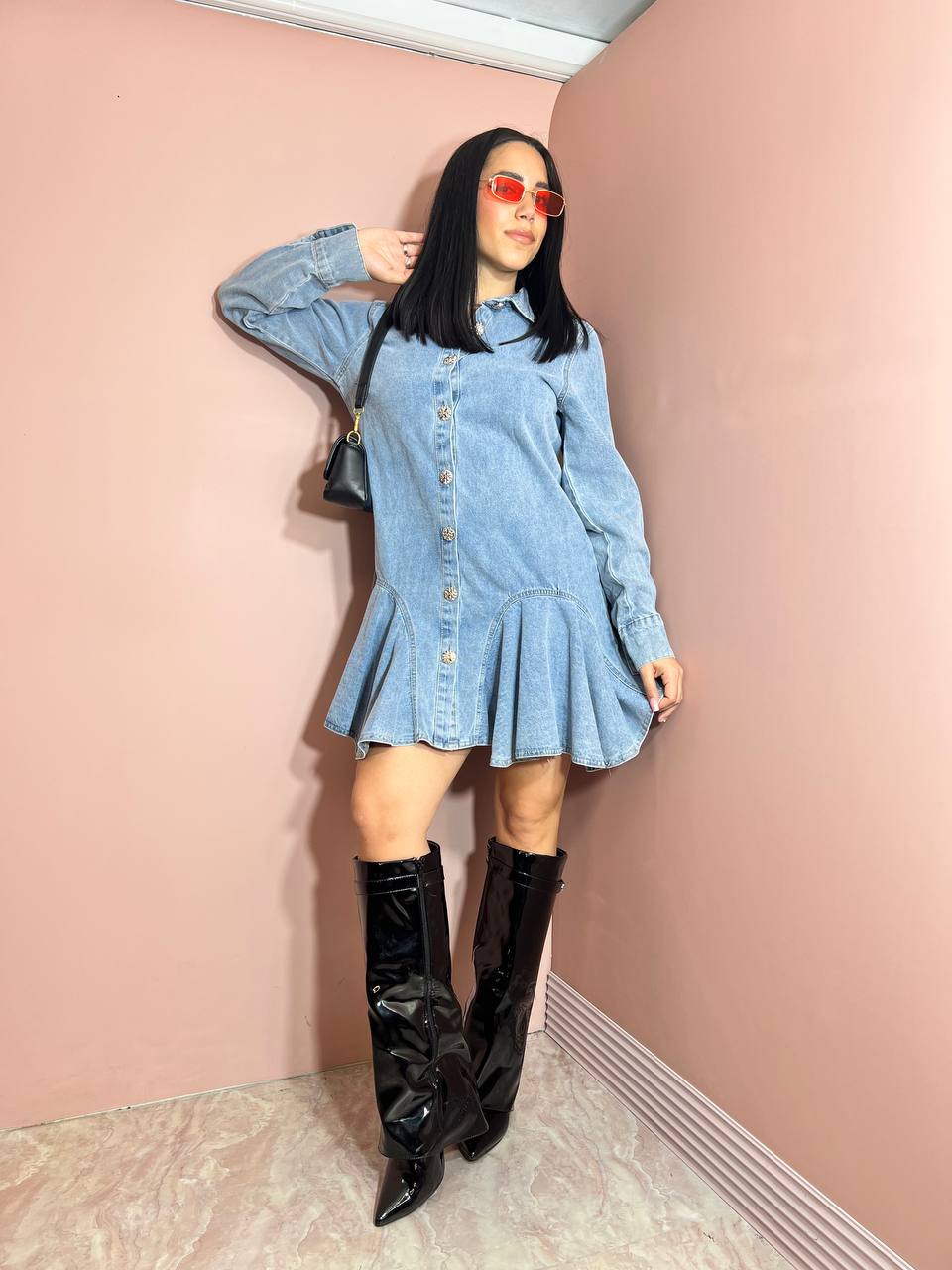 Abito Denim Jewels
