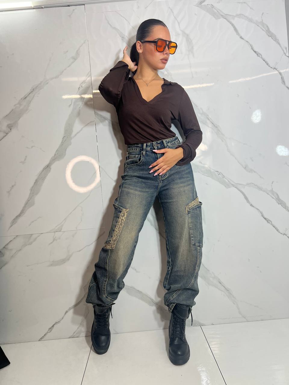 Jeans Tasca Leopard