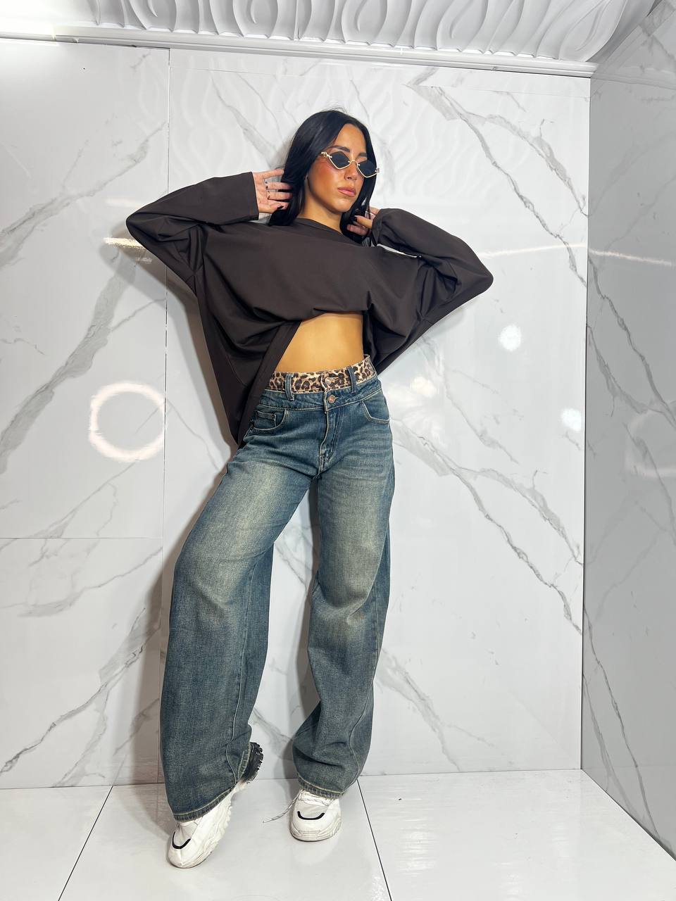 Jeans Baggy Leopard