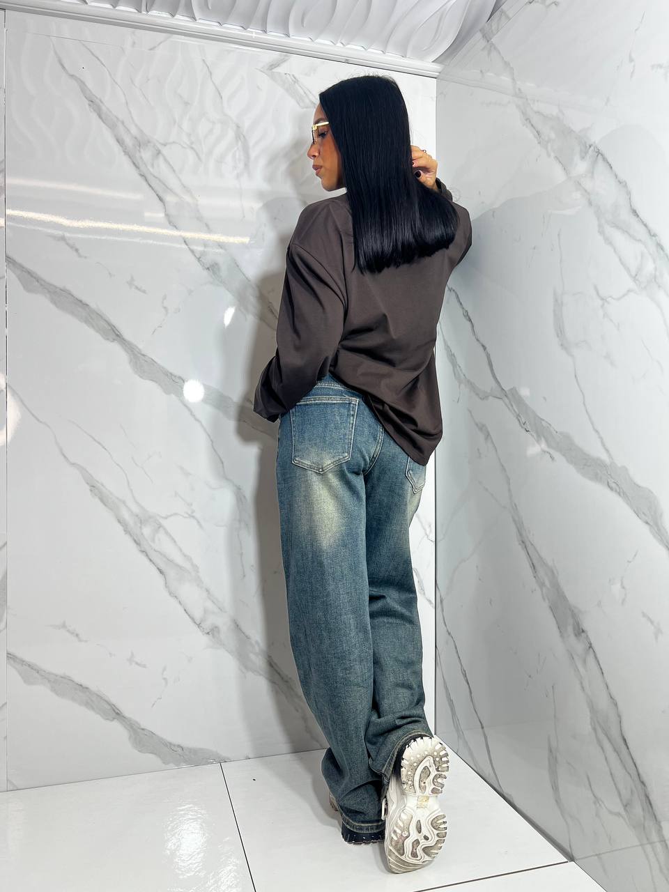 Jeans Baggy Leopard